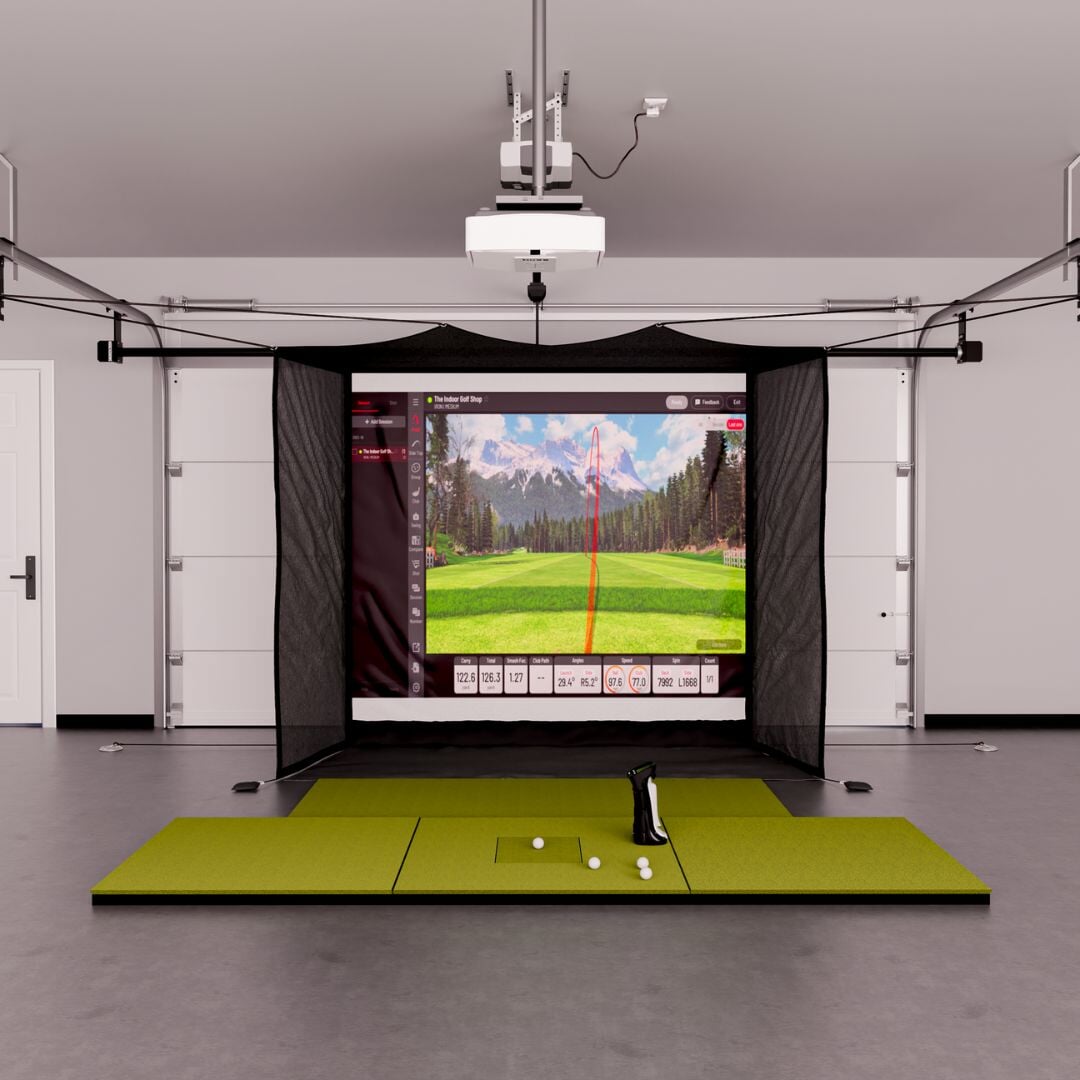 Uneekor EYE MINI Garage Golf Simulator Package