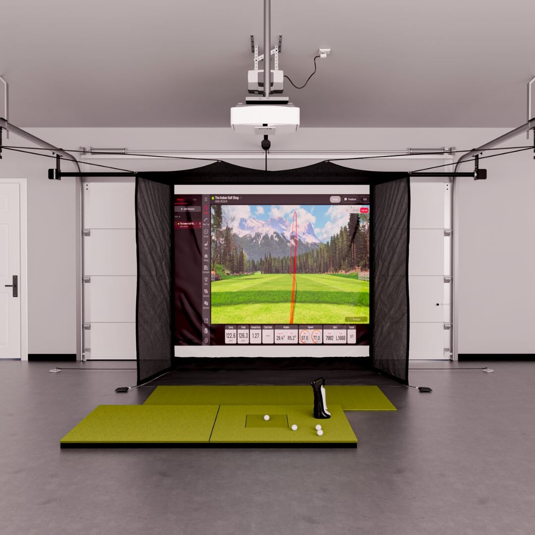 Uneekor EYE MINI Garage Golf Simulator Package