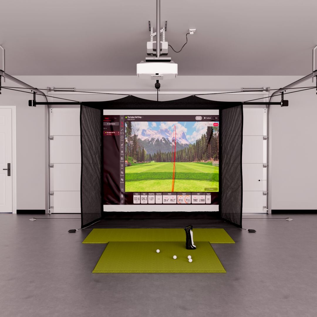 Uneekor EYE MINI Garage Golf Simulator Package