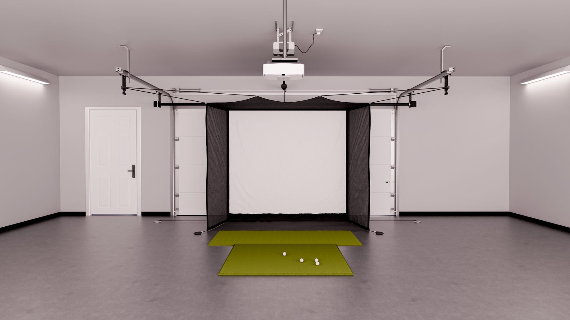 Uneekor EYE MINI LITE Garage Golf Simulator Package